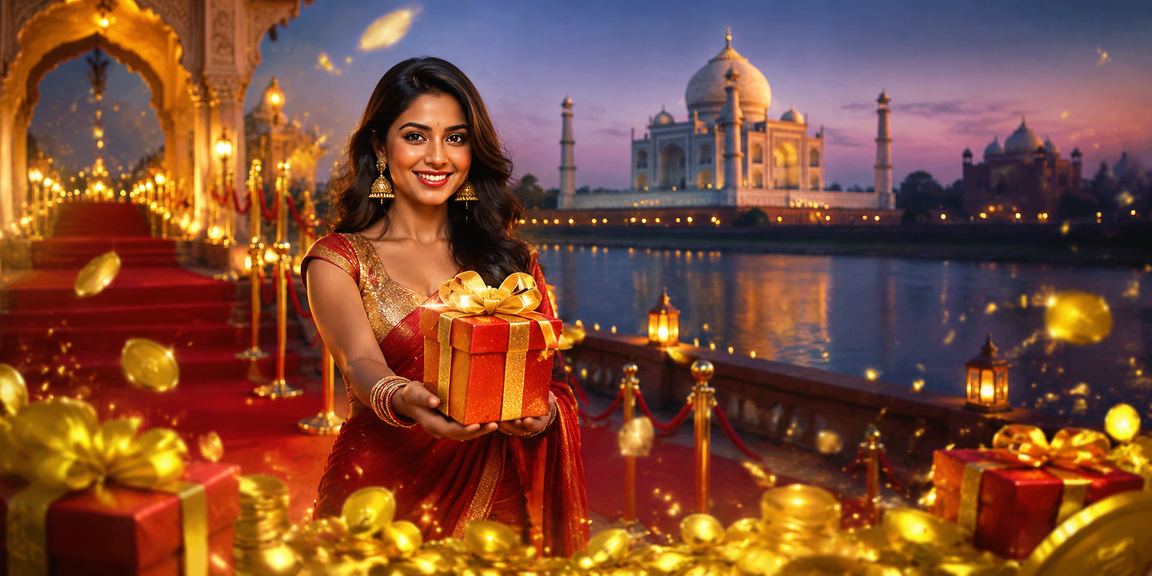 Responsible gaming concept with Taj Mahal background
