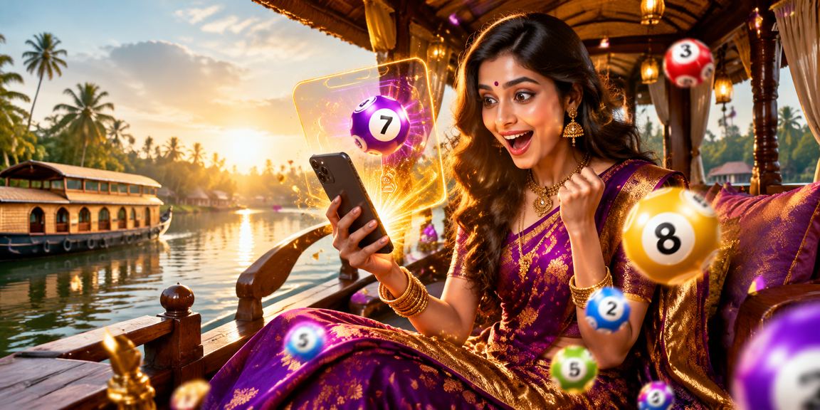 Lottery game experience on mobile in Kerala backwaters region